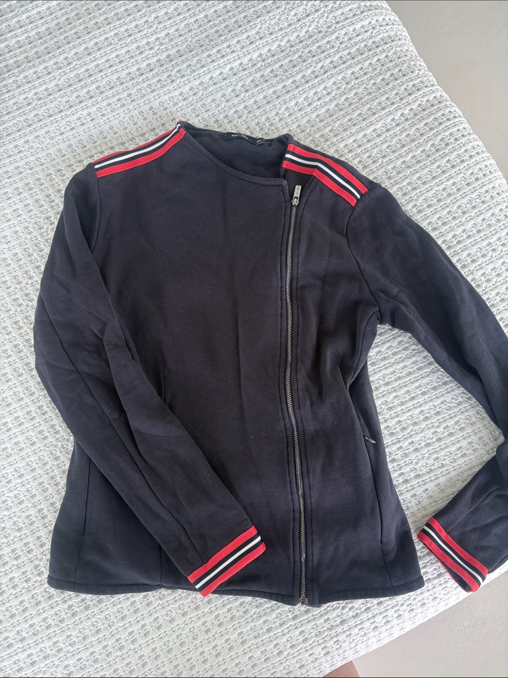 Women's Navy Saint +Sophia zip sweatshirt / Size 6
